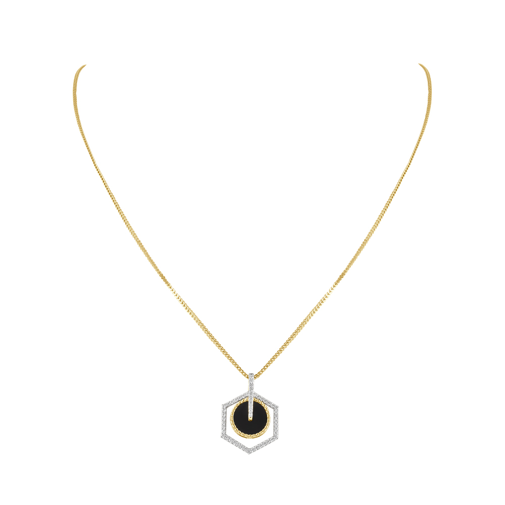 Gold, White Gold, Onyx And Diamond Necklace Available For Immediate Sale At  Sotheby's