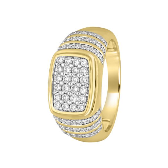 Rylos 14K Yellow Gold Designer Men's Ring, adorned with a stunning 1/4  Carat of Diamonds. Explore our exclusive collection of Men's Gold Rings,  available in sizes 6-13|Amazon.com