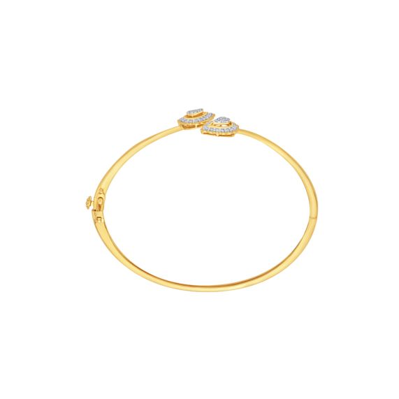 Paisley Design Yellow Gold Bracelet