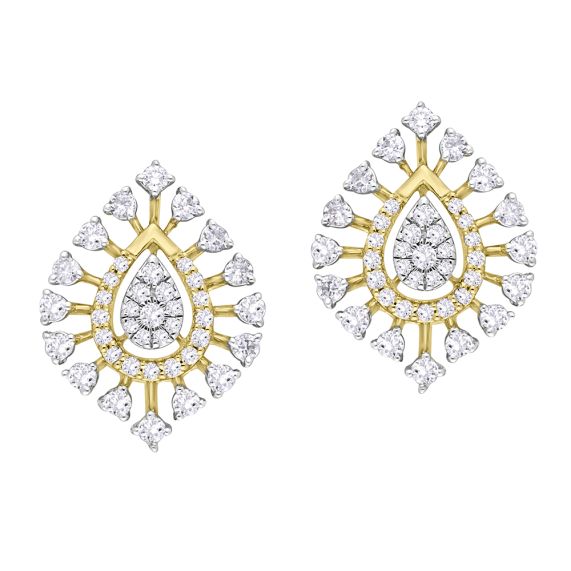 Chrysalis Diamond Earrings-Candere by Kalyan Jewellers-tmf.edu.vn