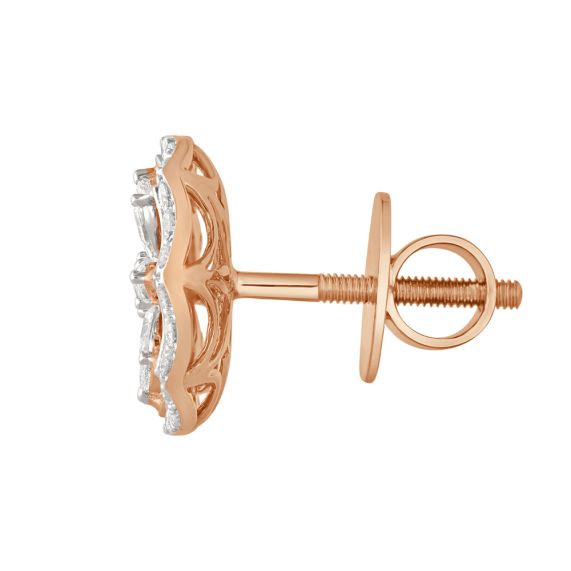 Buy Rose Gold Princess Earrings Online in India  GIVA