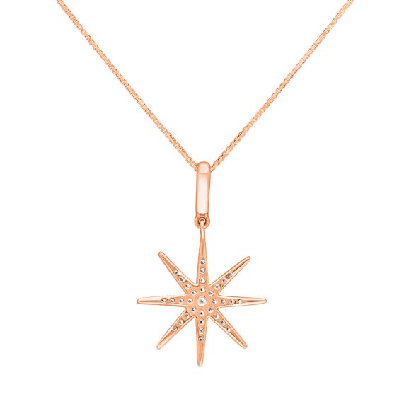 Twinkling Stars Fine Diamond Necklace | Fancy Gold Necklace | CaratLane