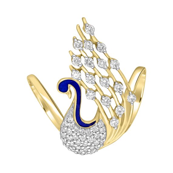 Pride Peacock Diamond Ring