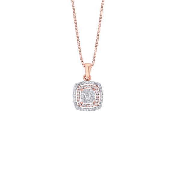 Entrancing Square Diamond Pendant for Women under 15K - Candere by Kalyan  Jewellers