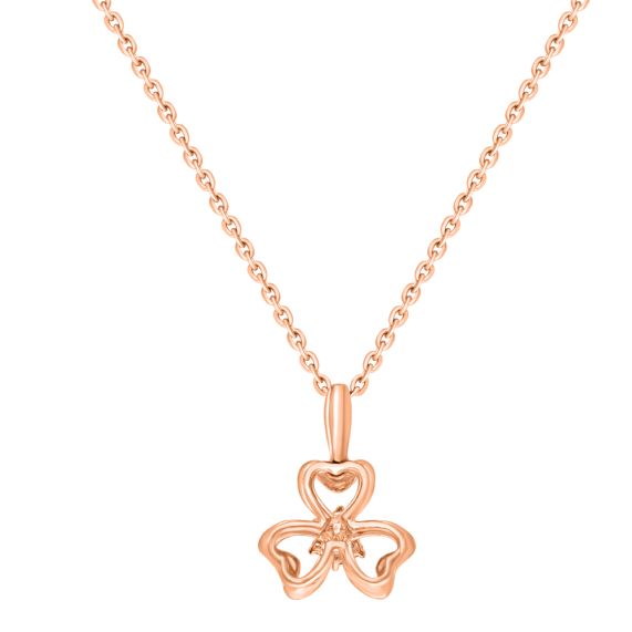 Buy Silver Plated Dual Layered Clover Pendant Link Chain Necklace by Curio  Cottage Online at Aza Fashions.