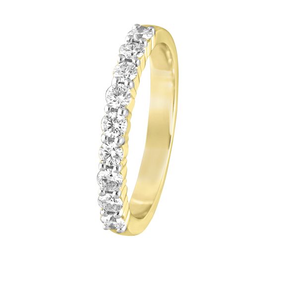 Men's Diamond Eternity Ring in Yellow Gold | KLENOTA