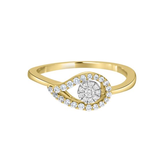1 Gram Gold Plated With Diamond Eye-catching Design Ring For Ladies – Soni  Fashion®