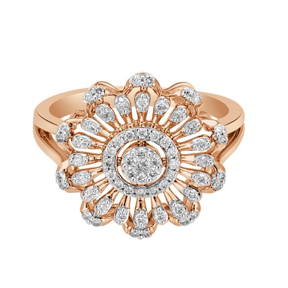 Buy Rose Gold Rings for Women by Iski Uski Online | Ajio.com