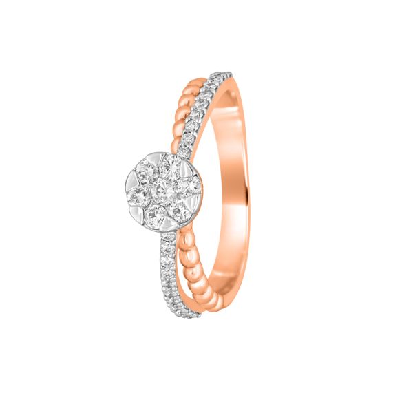 14 Karat Rose Gold Diamond 3 Stone Engagement Ring- Special | Bluestone  Jewelry | Tahoe City, CA