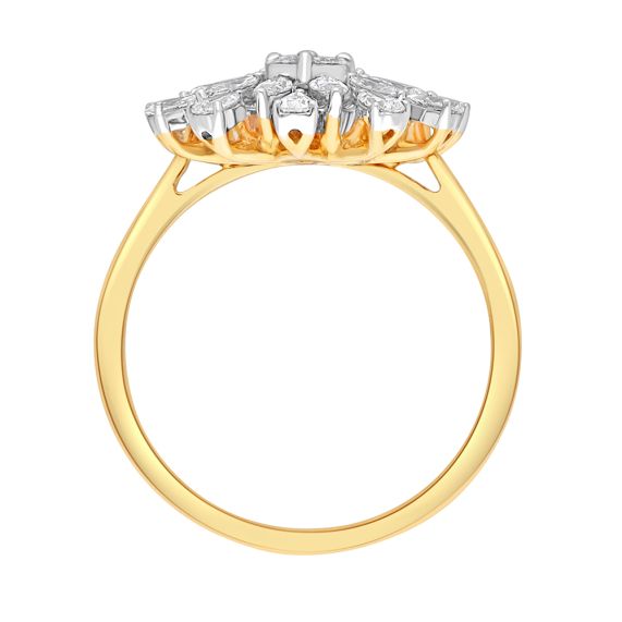 Female 14k Solid Gold Ring Midi Wide Band Trendy Minimalist Ring Dome Ring  at Rs 15900 in Jaipur