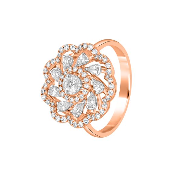 Buy Sophisticated Diamond Finger Ring Online | ORRA
