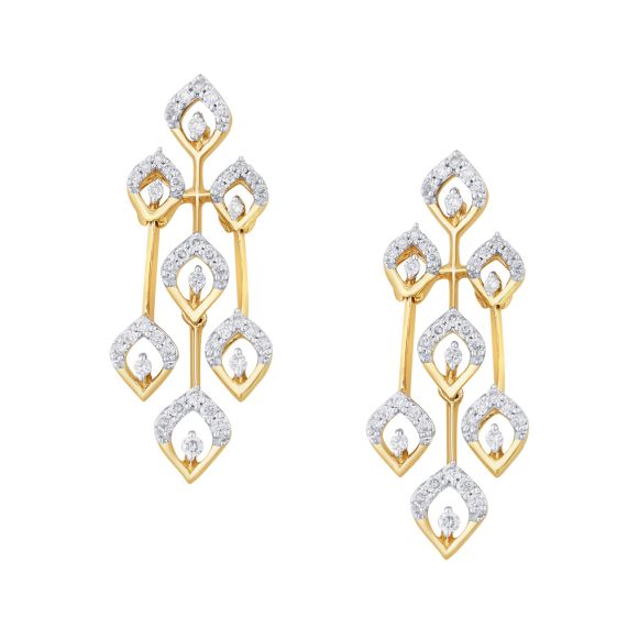 Buy Graceful Yellow Gold Earrings Online | ORRA