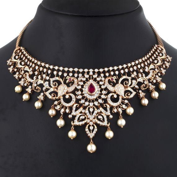 Latest Gemstone Ruby Necklace Designs Under 10 to 70 gram Gold - YouTube