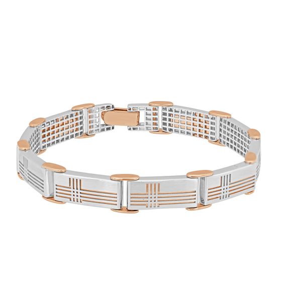 3D Platinum Bracelet for Men JL PTB 703-sonthuy.vn