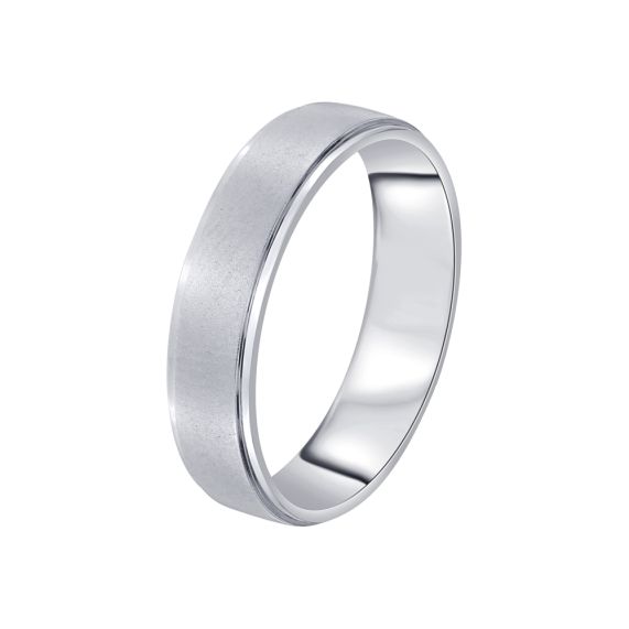 Daesar Platinum Ring Women and Men Couples Rings Promise Matte Wedding Ring  Set Diamond White Gold Rings Women Size 5 & Men Size 10 | Amazon.com