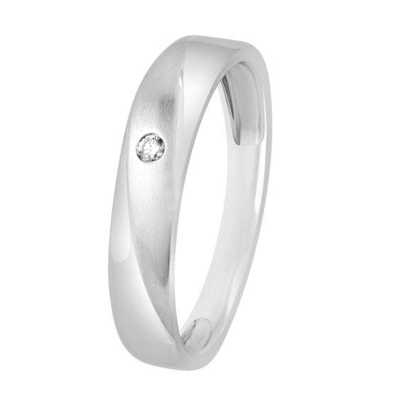 Polished Center Solid 14K RG Men's Engagement Ring