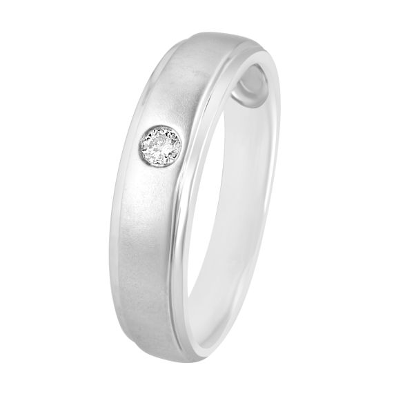 Platinum Ring with Diamonds for Men JL PT MB RD 143 – Jewelove.US