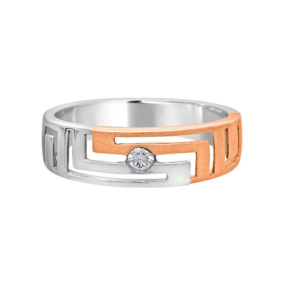 Daesar Platinum Ring Women and Men Wedding Bands Couples Set Matte Promise  Ring Diamond White Gold Rings Women Size 5 & Men Size 10 | Amazon.com