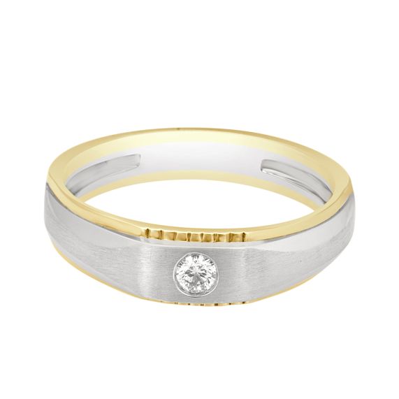 Size 7.5 - Modern Diamond Ring | AVA Goldworks