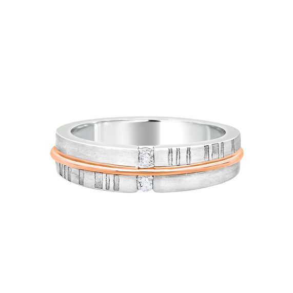 Authentic Tiffany & Co Platinum Rose Gold Milgrain Wedding Ring 3.5mm  RP$1400 | eBay