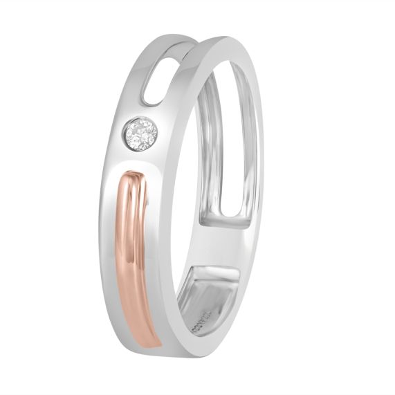 925 Sterling Silver 18Kt Rose Gold Plated Adjustable Ring – Carlton London  Online