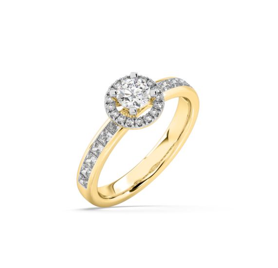 Braided Solitaire Engagement ring819