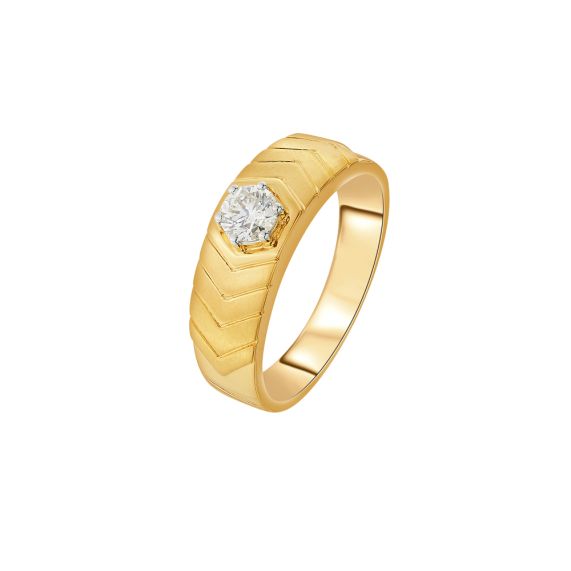 Mens 5.760 Gm Diamond Gold Ring at Rs 28800/piece | Men Gold Ring in Rewari  | ID: 23197223388