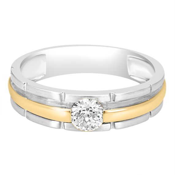 Buy quality Everyday Wear Solitaire Look Diamond Ring for Men in Pune