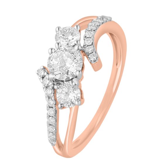 Tulsi Enterprise Rose Gold Plated New Design Finger Rings for Women & Girls  (Pack of 1)