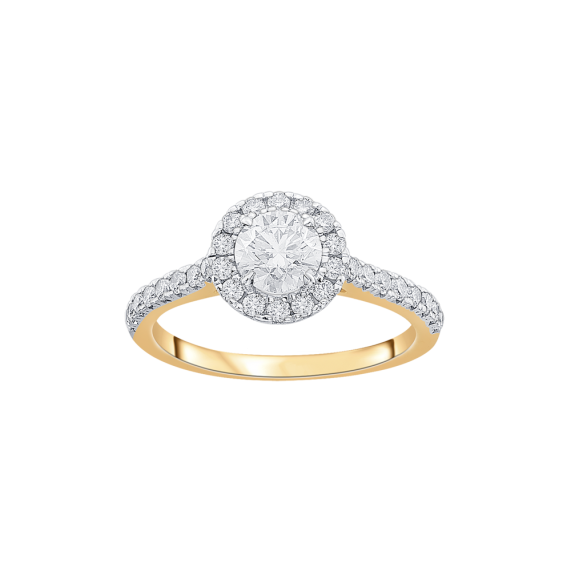 18K white gold engagement ring with fancy dark gray center diamond