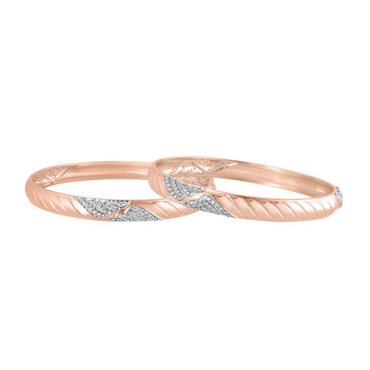 Enigmatic Diamond Speckled Astra Bangle Set of 2