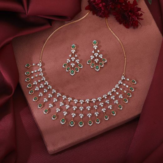 Radiant Diamond and Rose Gold Astra Jewellery Set