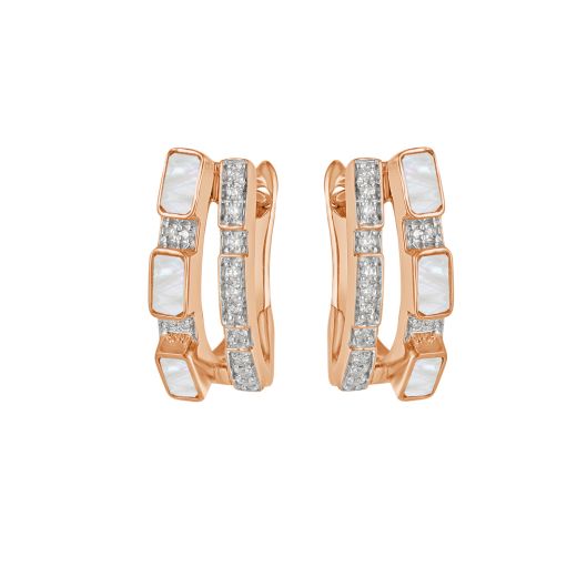 Exquisite 18KT Rose Gold Desired Geometric Earrings