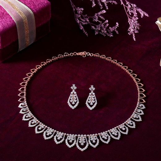 Classic Elegance Diamond and Emerald Necklace Set