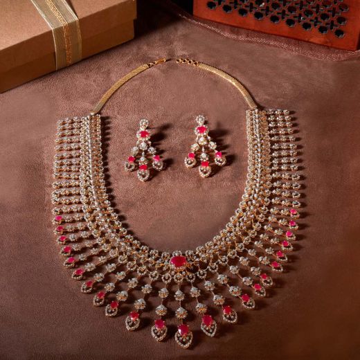 Royal Elegance Diamond Necklace Set
