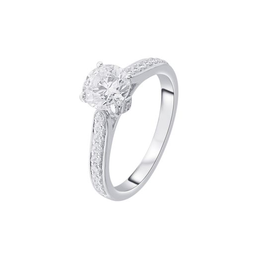 Romantic Solitaire Diamond Finger Ring