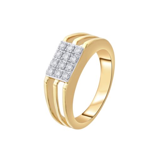 Square Diamond Finger Ring For Men