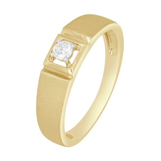 Timeless Diamond Crown Star Ring for Men