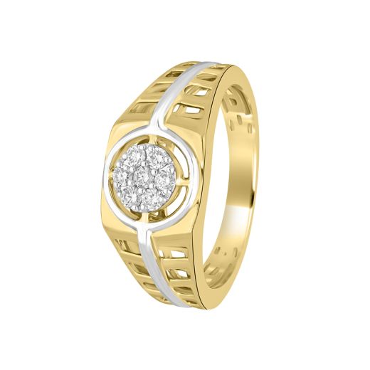Elegant Finger Ring For Men in Yellow Gold