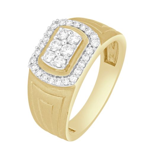 Dazzling Diamond Men's Finger Ring