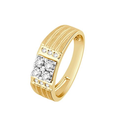 Men's Structured Diamond Ring 