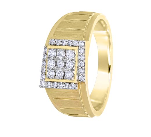 Classy 18KT Yellow Gold Ring For Men