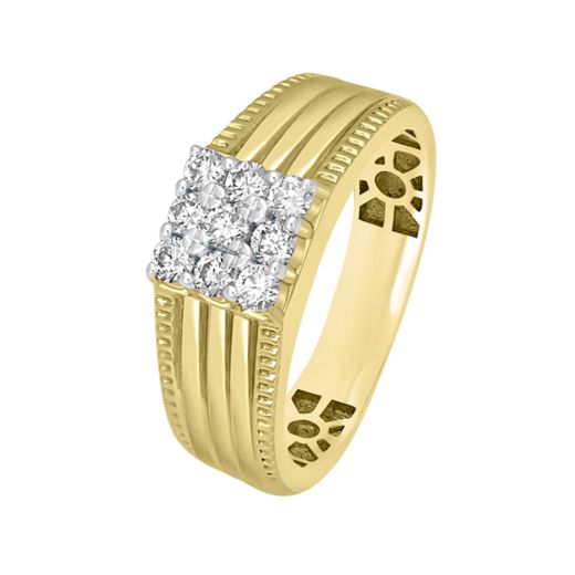Sleek Diamond Finger Ring For Men