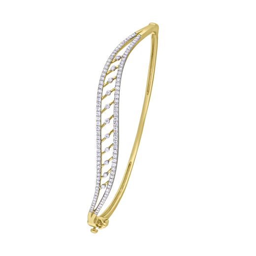 Pretty Diamond Bracelet in 18KT Yellow Gold