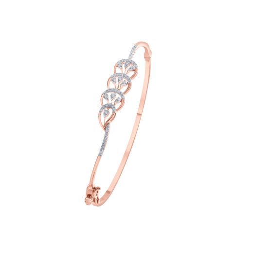 Leaf Design Diamond Bracelet