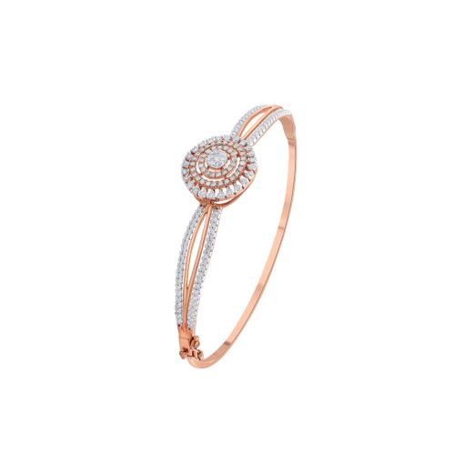 Exquisite Circular Design Diamond Bracelet