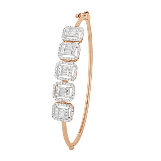 Classic Bracelet in Diamonds and 14KT Rose Gold