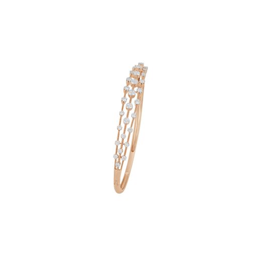 Glittering Cluster Design Diamond Bracelet