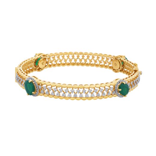 Dazzling Bangle in 18KT Yellow Gold