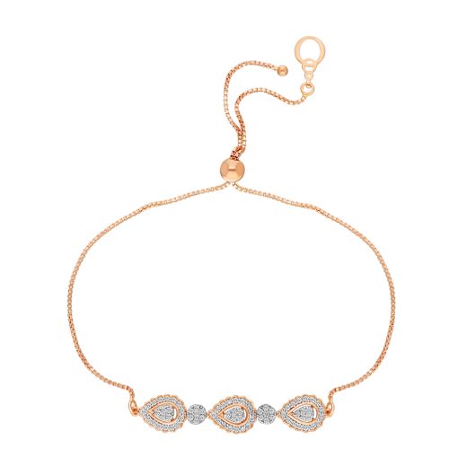Classic Astra Bracelet in Diamonds and 14KT Rose Gold